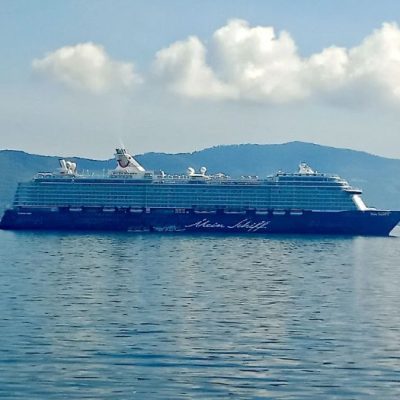 First Luxury Cruise Ship Mein Schiff 5 Arrived In Samui